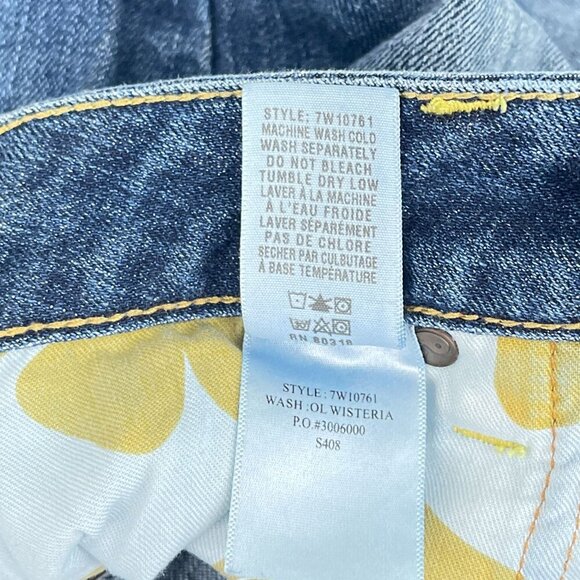 Lucky Brand Lola Skinny Reg Low-Rise Distressed Jeans Medium Wash Denim Women 27 - Picture 11 of 16